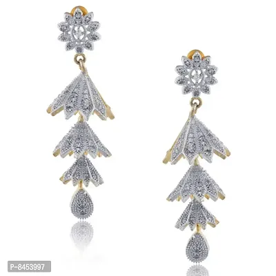 Designer American Diamond Jhumka Earring for Women-thumb2