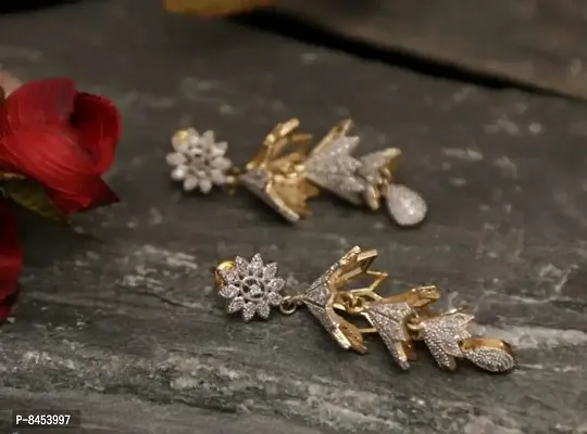 Designer American Diamond Jhumka Earring for Women-thumb4