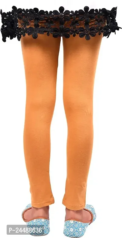 Vanghee Cotton Blend Casual Solid Regular Fit Legging for Girls (Pack of 3)-thumb2