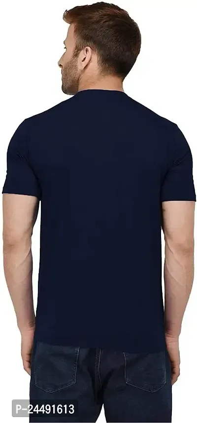 Vanghee Pure Cotton Casual Solid Half Sleeves Round Neck T-Shirt for Men (Pack of 3)-thumb2