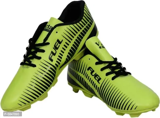 Stylish PU Green Football Shoes For Men-thumb0