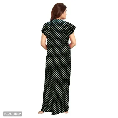 Stylish Green Cotton Blend Printed Nighty For Women-thumb2