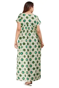 Stylish Green Cotton Blend Printed Nighty For Women-thumb2