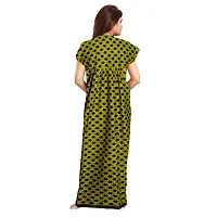 Stylish Green Cotton Blend Printed Nighty For Women-thumb1