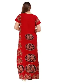 Stylish Orange Cotton Blend Printed Nighty For Women-thumb2