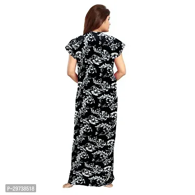 Stylish Green Cotton Blend Printed Nighty For Women-thumb2