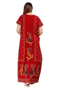 Stylish Orange Cotton Blend Printed Nighty For Women-thumb2