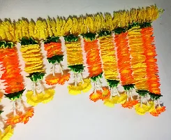 AFARZA; CHOICE GOOD FEEL GOOD Artificial Flower Toran Garland Door Hanging for Home Door Decoration Diwali (Orange Yellow)-thumb2