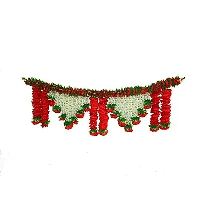 AFARZA; CHOICE GOOD FEEL GOOD Toran Garland for Home Main Door Way Decoration, Hanging Diwali (Red)