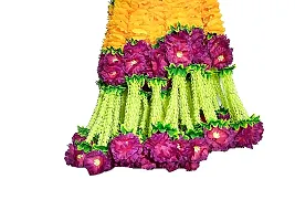 afarza Home Decor Artificial Flower Garland toran latkan for Door Decoration Main gate Wall Hanging Diwali Size 2.5 ft (Purple Mango, 12 Strings)-thumb2