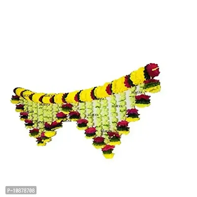 AFARZA; CHOICE GOOD FEEL GOOD Artificial Flower Toran Garland for Home Main Door Hanging Decoration (Multicolour)-thumb2