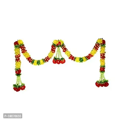 AFARZA; CHOICE GOOD FEEL GOOD Artificial Flowers Toran Garlands Door Hanging (Multicolour, 1 Piece,44 x 24 inch)-thumb0