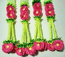 afarza Home Decor Artificial Flower Garland toran latkan for Door Decoration Main gate Wall Hanging Diwali Pack of 4 Strings Size 2.5 ft (Pink Cream)-thumb2