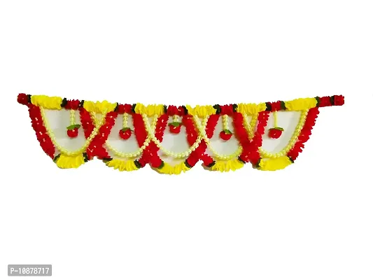 AFARZA; CHOICE GOOD FEEL GOOD Artificial Flower Garland Toran for Door Home Decoration (Multicolour, 1 Piece)-thumb0