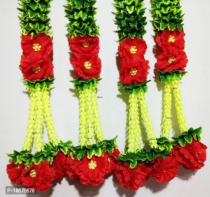 AFARZA; CHOICE GOOD FEEL GOOD Artificial Flower Garland Toran Latkan Wall Hanging for Door Home Decor (2.5 ft) - Pack of 4 Strings-thumb2