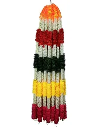 AFARZA; CHOICE GOOD FEEL GOOD Artificial Mogra Jasmine Flower Toran Garland String for Home Door Decoration (White , Size 5 feet ) - Pack of 4-thumb2