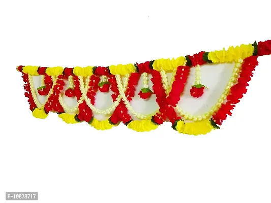 AFARZA; CHOICE GOOD FEEL GOOD Artificial Flower Garland Toran for Door Home Decoration (Multicolour, 1 Piece)-thumb4