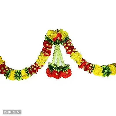 AFARZA; CHOICE GOOD FEEL GOOD Artificial Flowers Toran Garlands Door Hanging (Multicolour, 1 Piece,44 x 24 inch)-thumb3