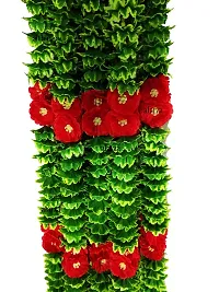 AFARZA; CHOICE GOOD FEEL GOOD Artificial Flower Toran Garland Ladi Wall Hanging (Green, 2 Pieces)-thumb2