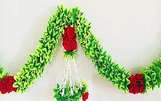 AFARZA; CHOICE GOOD FEEL GOOD Artificial Flowers Toran Garlands Bandhanwar Door Hanging Home Decoration-thumb2