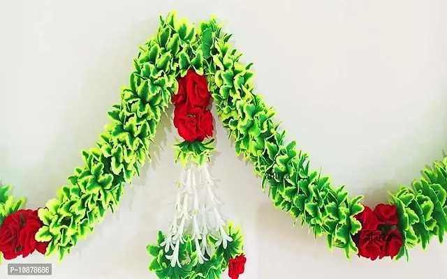 AFARZA; CHOICE GOOD FEEL GOOD Artificial Flowers Toran Garlands Bandhanwar Door Hanging Home Decoration-thumb3
