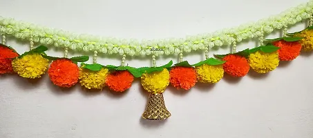 AFARZA; CHOICE GOOD FEEL GOOD Artificial Flowers Toran Garlands Bandhanwar Door Hanging Home Decoration (Multicolour, 1 Piece,40 x 22 inch)-thumb2