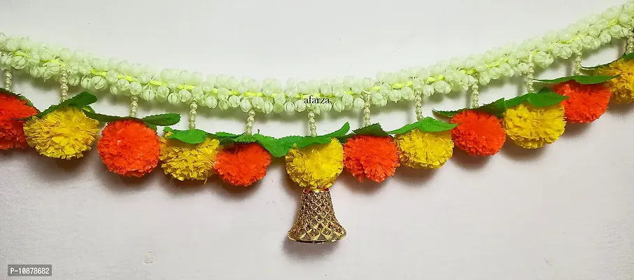 AFARZA; CHOICE GOOD FEEL GOOD Artificial Flowers Toran Garlands Bandhanwar Door Hanging Home Decoration (Multicolour, 1 Piece,40 x 22 inch)-thumb3