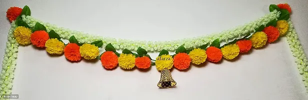 AFARZA; CHOICE GOOD FEEL GOOD Artificial Flowers Toran Garlands Bandhanwar Door Hanging Home Decoration (Multicolour, 1 Piece,40 x 22 inch)-thumb4