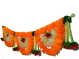 AFARZA; CHOICE GOOD FEEL GOOD Artificial Flower Toran Garland Door Hanging (Mango)-thumb2