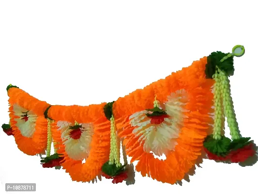 AFARZA; CHOICE GOOD FEEL GOOD Artificial Flower Toran Garland Door Hanging (Mango)-thumb3