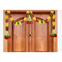 AFARZA; CHOICE GOOD FEEL GOOD Artificial Flowers Toran Garlands Door Hanging (Multicolour, 1 Piece,44 x 24 inch)-thumb1
