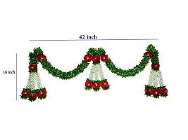 AFARZA; CHOICE GOOD FEEL GOOD Artificial Flower Toran Garland for Door Home Decorations(Red;Green,1 Piece)-thumb2