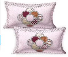 PARNAV CREATIONS Cotton  Jaipuri Prints Flat Bedsheet  (Pack of 1, Pink)-thumb1