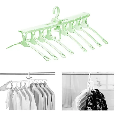 8 in 1 Folding clothes Hangers 360 Degree Rotating Multifunction