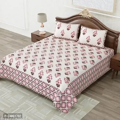 Cotton Designer Full  Double King Size Bedsheets-thumb0