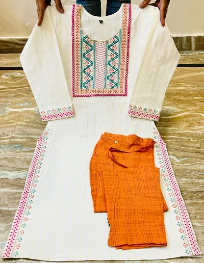 Embroidery Kurta Pant set