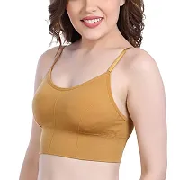 Pack of 3 Women Full Coverage Lightly Padded Bra  ( Yellow, Green, Black )-thumb1