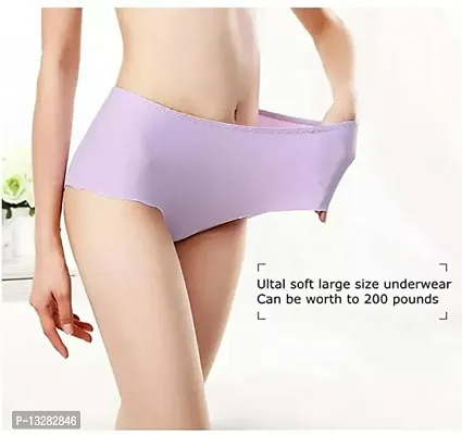 Pack of 6 Women Hipster Short Multicolor Seamless Panties-thumb3
