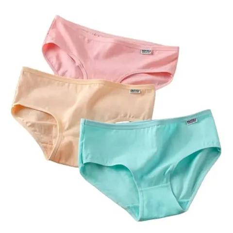 Kineret Women's Solid Regular Fit Modal Stretchable Super-Soft Full Coverage Pack of 3 Panties (U_G_6005)