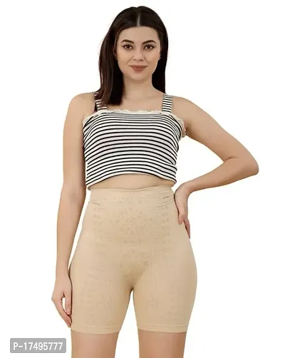 Buy online Beige Solid Nylon Tummy Tucker Shapewear from lingerie