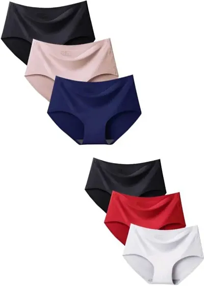 Girls Multicolor Cotton High Waist Full Coverage Tummy Control Hipster Panty (PACL OF 3)