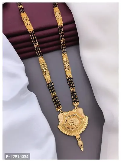 Stylish Golden Alloy Mangalsutra For Women