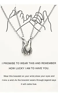 Stylish Pendant Proposal Love Megnetic Hand Locket For Women And Girls-thumb1