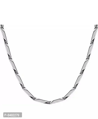 Stylish Stainless Steel Silver Plated Chains For Men And Boys-thumb4