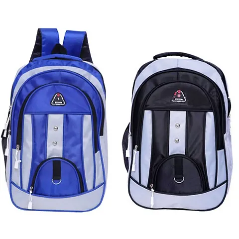 Classic Solid Backpacks for Men (Pack of 2)