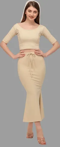 Stylish Beige Lycra Tummy And Thigh Shaper For Women-thumb2