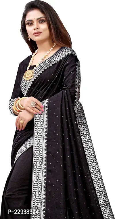 Beautiful Black Georgette Embellished Saree With Blouse Piece-thumb4