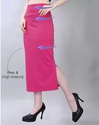 Reliable Pink Polyester Blend Solid Stitched Patticoats For Women-thumb2