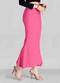 Reliable Pink Polyester Blend Solid Stitched Patticoats For Women-thumb2