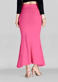 Reliable Pink Polyester Blend Solid Stitched Patticoats For Women-thumb1